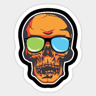 Skull Left Chest Sticker